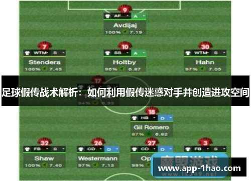 足球假传战术解析：如何利用假传迷惑对手并创造进攻空间